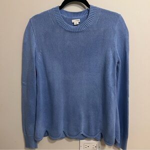 J. Crew Women's Light Blue Crew Neck Sweater